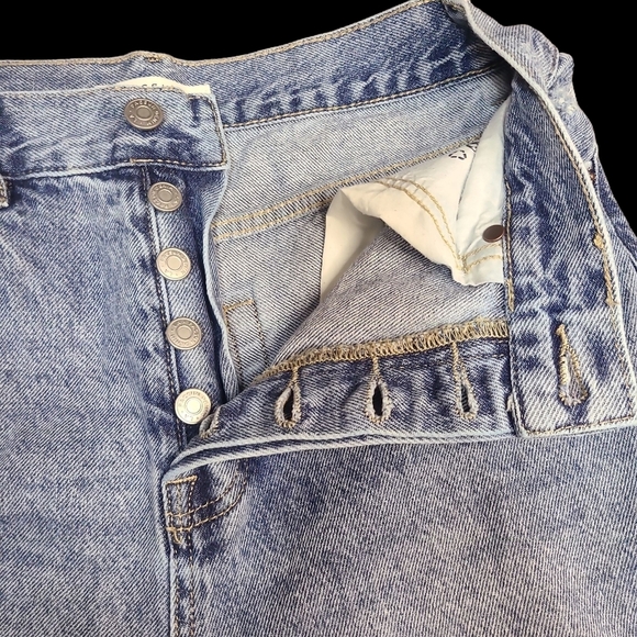 Pacsun High Rise Straight Button Fly Jean Size 27 100% Cotton - Picture 4 of 5